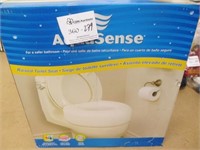AquaSense Portable 4" Raised Toilet Seat ~ White