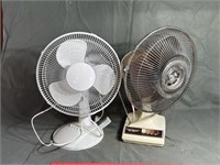 To oscillating house fans