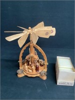 Vintage Windmill Nativity Scene