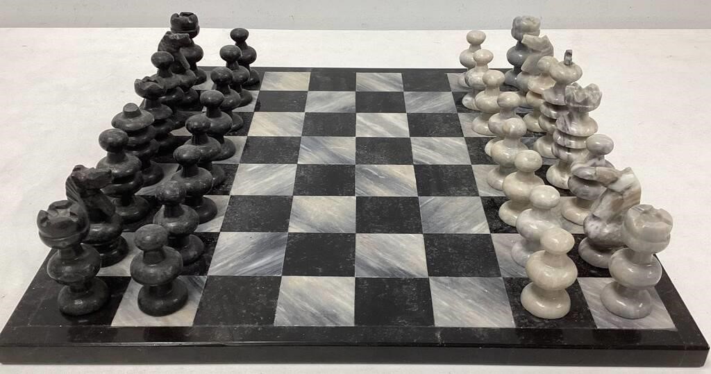 Marble Chess Board and Pieces