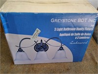 Greystone 3 light  bathroom vanity fixture