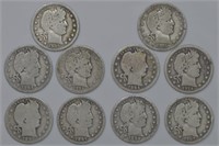 10 - Barber Quarters (99,07,94o,13d,15d,14d,7s,97,
