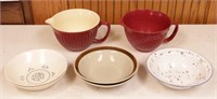 Group of Mixing Bowls & Plates