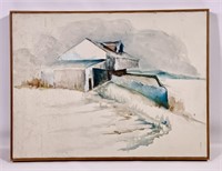 Painting - "Barn", 24" x 18" canvas