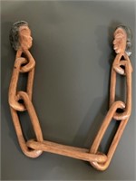 Hand-Carved Tribal Ceremonial Marriage Wood Chain