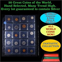 20 Great Coins of the World, hand selected, many t