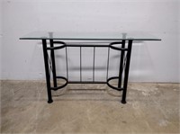 Beveled Glass Top Entry/Sofa Table