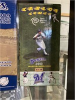 Carlos Gomez Brewers 2013 collectors bobble head