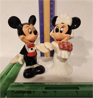 Disney Salt&Pepper shaker Micky & Minnie wedding