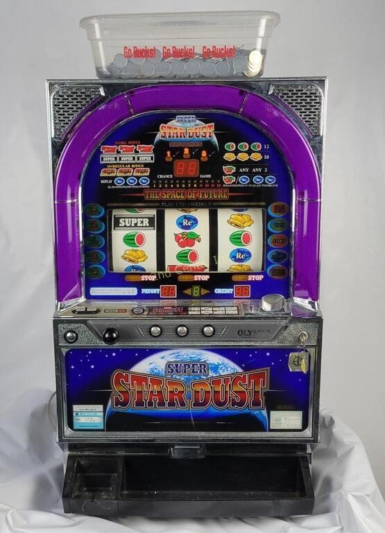 Olympia Super Stardust Slot Machine, Works