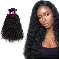 Curly Hair Extensions for Women Weave Bundles, 3CT
