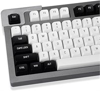 Black and White Keycaps Set 150 Keys MSA Profile