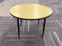 Round Yellow Table