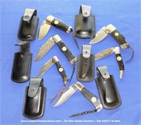 6pc Texas Ranger Commemorative Folding Knife Set