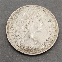 Canadian Half Dollar 50 Cent 80% Silver Coin 1966