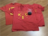 3 Kansas City Chiefs T-shirts XL /LED light