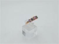10K Yellow Gold Multi Gemstone Ring Like New