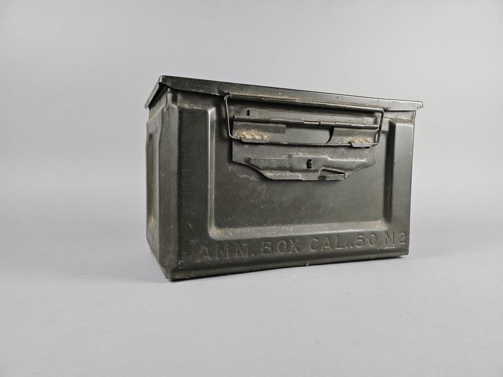 Vintage Modern Military Cal. 50 M2 Ammo Box