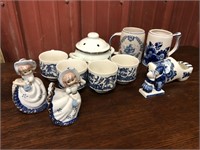 Blue & White Porcelain Items