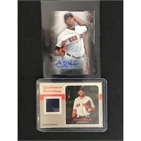 Two Red Sox Rookie Cards With Auto