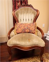 Green Antique Victorian Chair