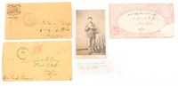 US CIVIL WAR MILITARY PHOTO & CORRESPONDENCE LOT