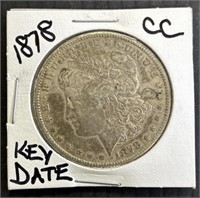 1878-CC Carson City US Silver Dollar