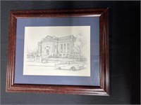 Framed Pencil Drawing by Rick Wisecarver,