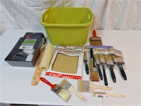 Painting Supplies, Paint Brushes, etc Mostly New