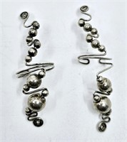 Modernist Sterling Silver Earrings