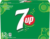 7UP 12-Pk Cans, 355mL - Natural Refreshing