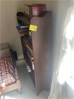 Bookshelf without books