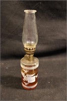 Vintage Eagle Clear Glass Miniature Oil Table Lamp