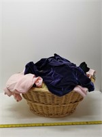 basket of vintage good quality ladies clothing