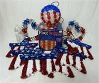Flag Lighted Sphere & 4th of July Decorations