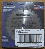 (BC) MasterCraft carbide-tipped circular saw