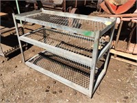 GALVANIZED METAL SHELVING UNIT