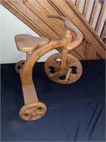 Wooden bicycle decorative
