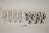 23 pc Set Of Shot Glasses