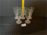 5 Vintage Anchor Hocking Berwick Boopie Glasses