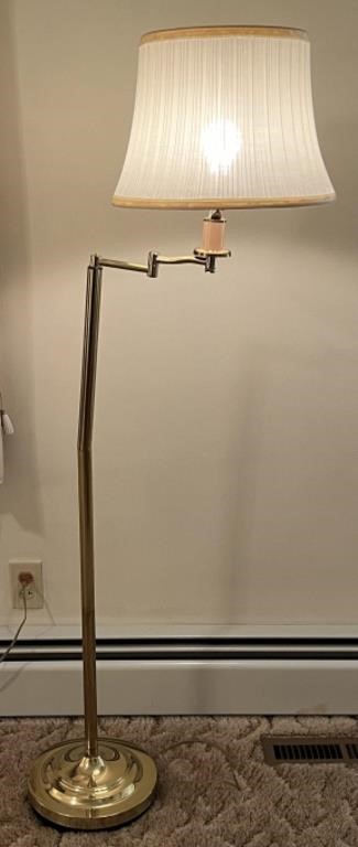 Brass Floor Lamp, 54”, works