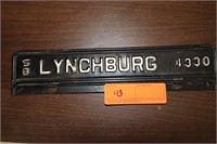 1958 Lynchburg Tag