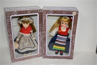 2 Vintage Effanbee Dolls of World Poland, Denmark