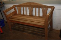 Wooden Garden Bench 50L