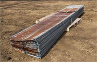 (38) Tin Sheeting, Approx 26"x 12Ft