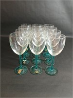 Cristal D’Arques Aqua Twisted Stem Wine Glass Set