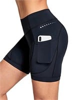 BALEAF Women's 5" Bike Shorts 4D Padded Pockets