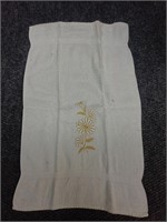 Vintage Cannon embroidered hand towel, 13" x 22"