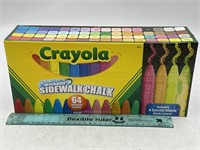 NEW Crayola 64ct Sidewalk Chalk Set