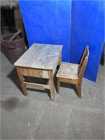 School desk comes with chair